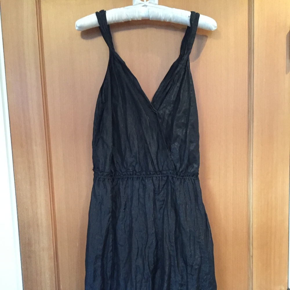 NWOT Banana Republic cotton, silk & metallic dress